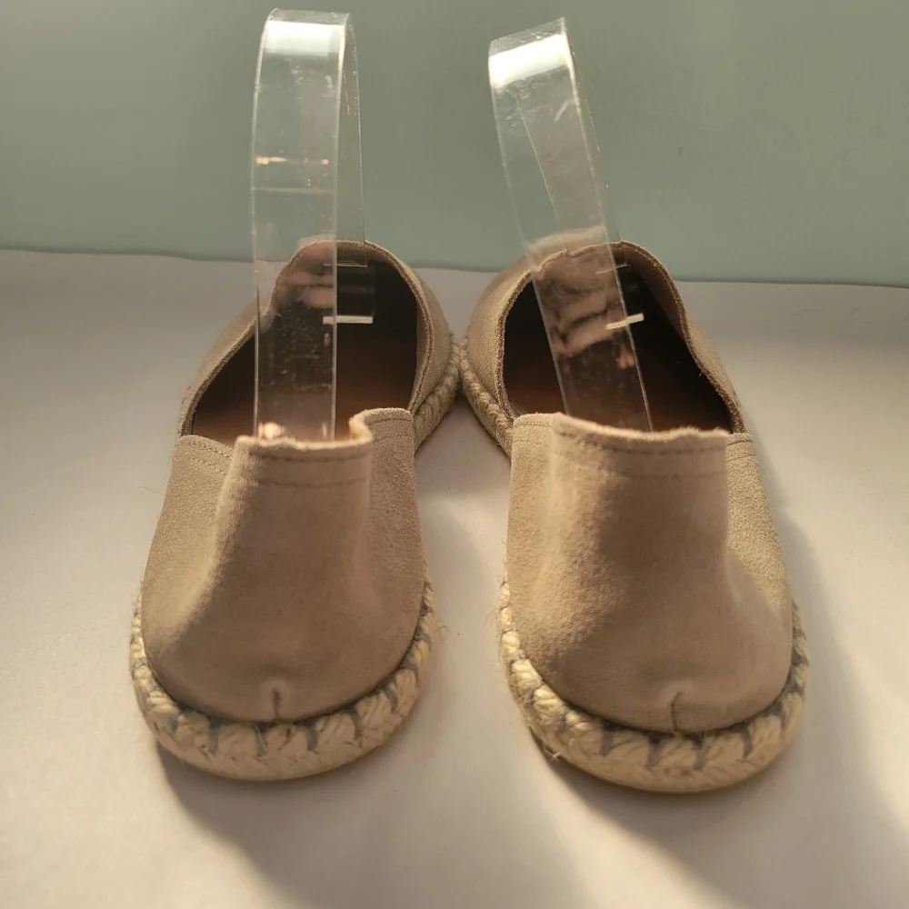 Miz Mooz Suede Espadrille Flats Carmena Tan Size 41 (9.5/10)